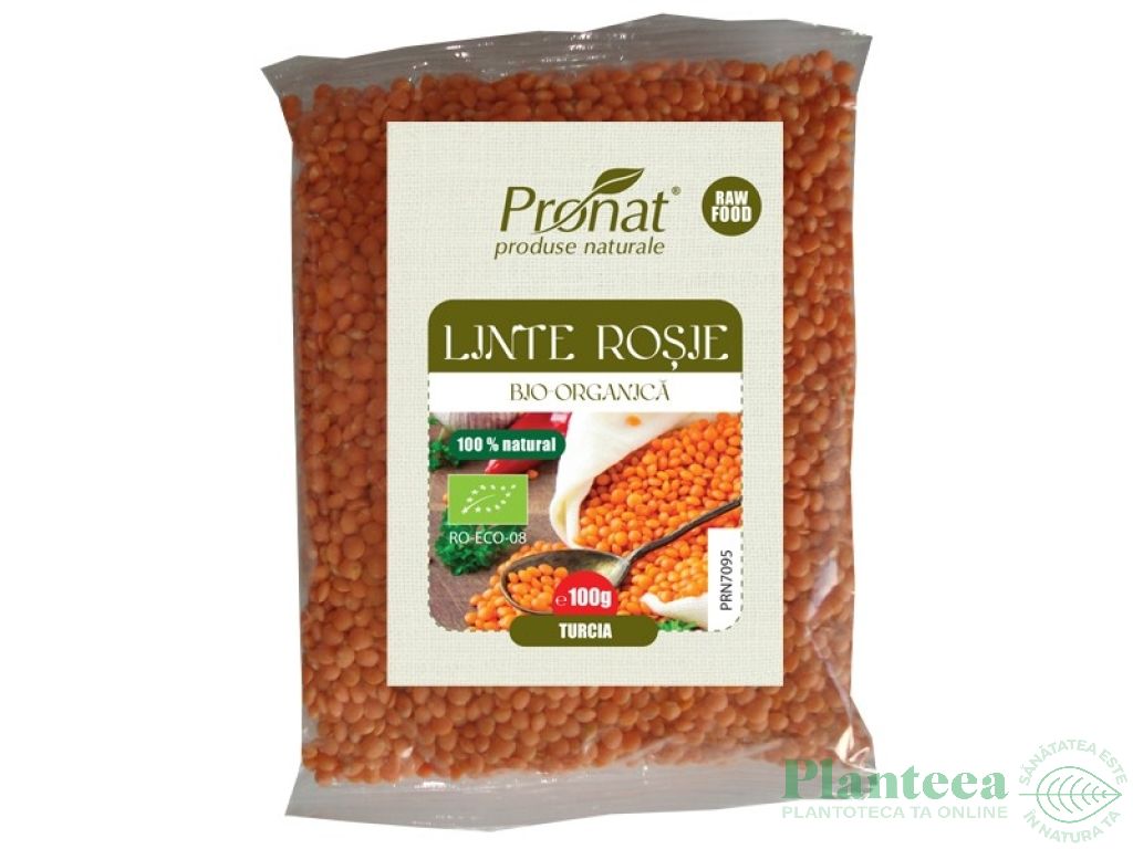 Linte rosie boabe eco 200g - PRONAT