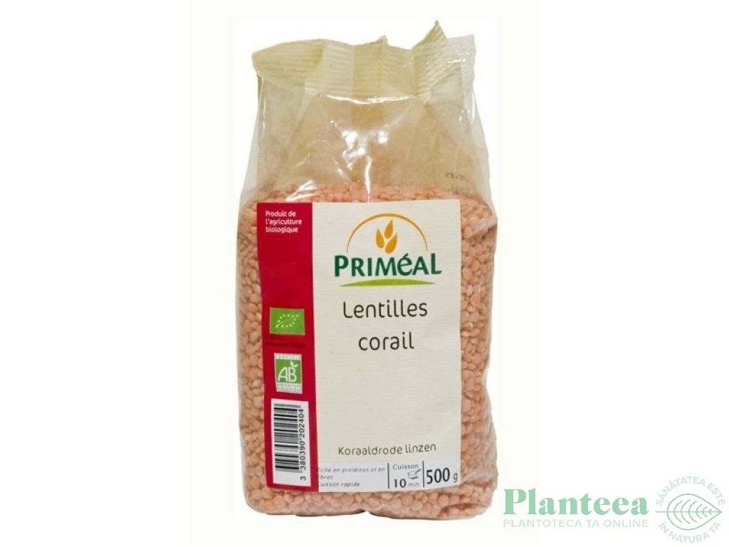 Linte rosie boabe eco 500g - PRIMEAL