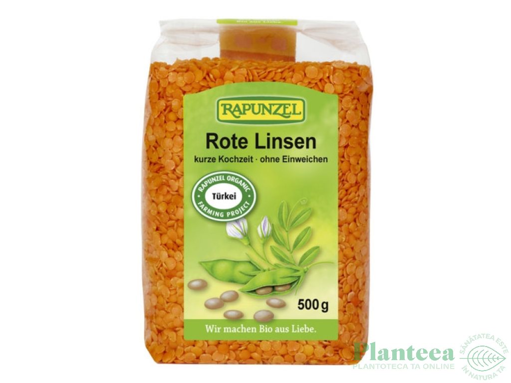 Linte rosie boabe eco 500+100g - RAPUNZEL