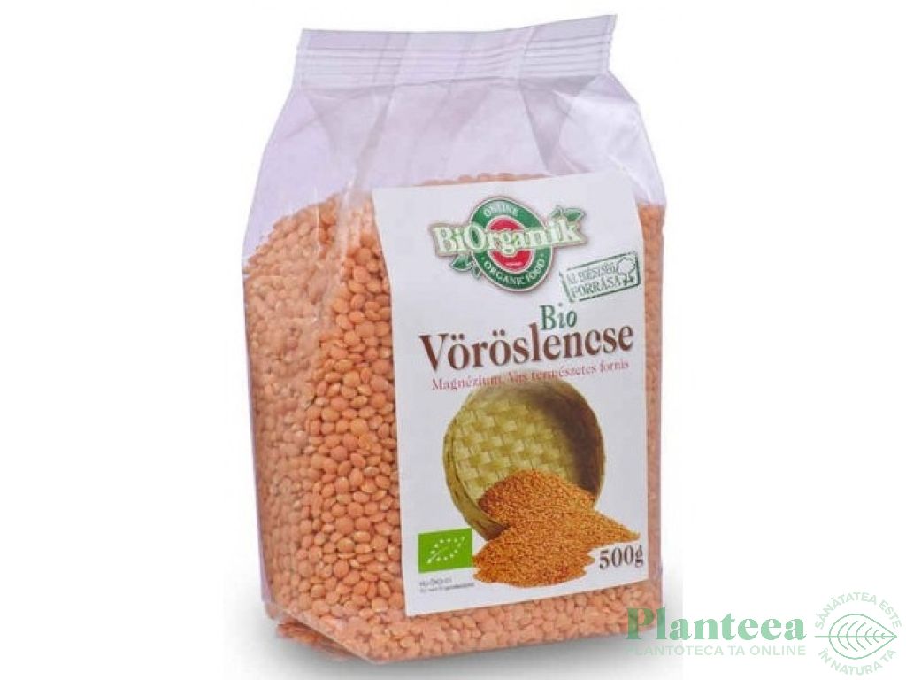 Linte rosie boabe eco 500g - BIORGANIK