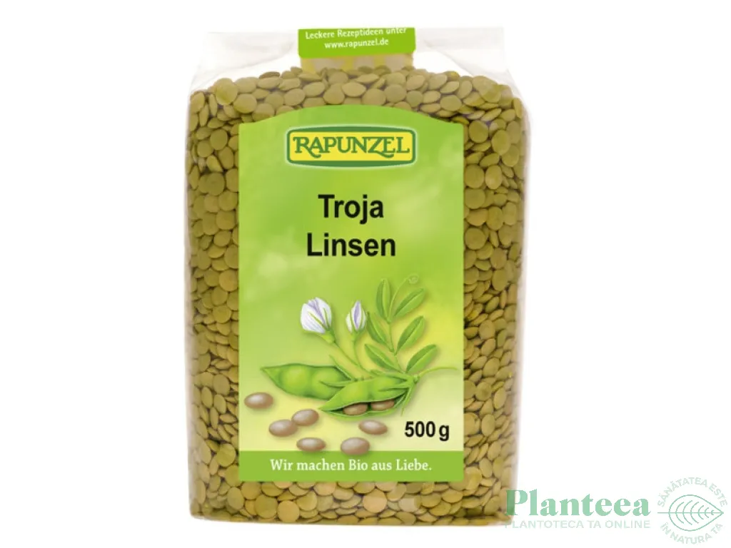Linte maro Troja boabe eco 500g - RAPUNZEL