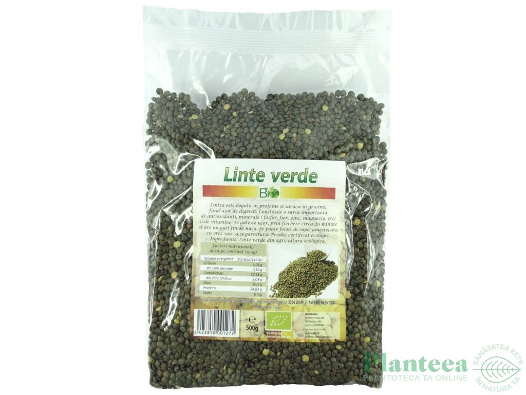 Linte verde boabe eco 500g - DECO ITALIA