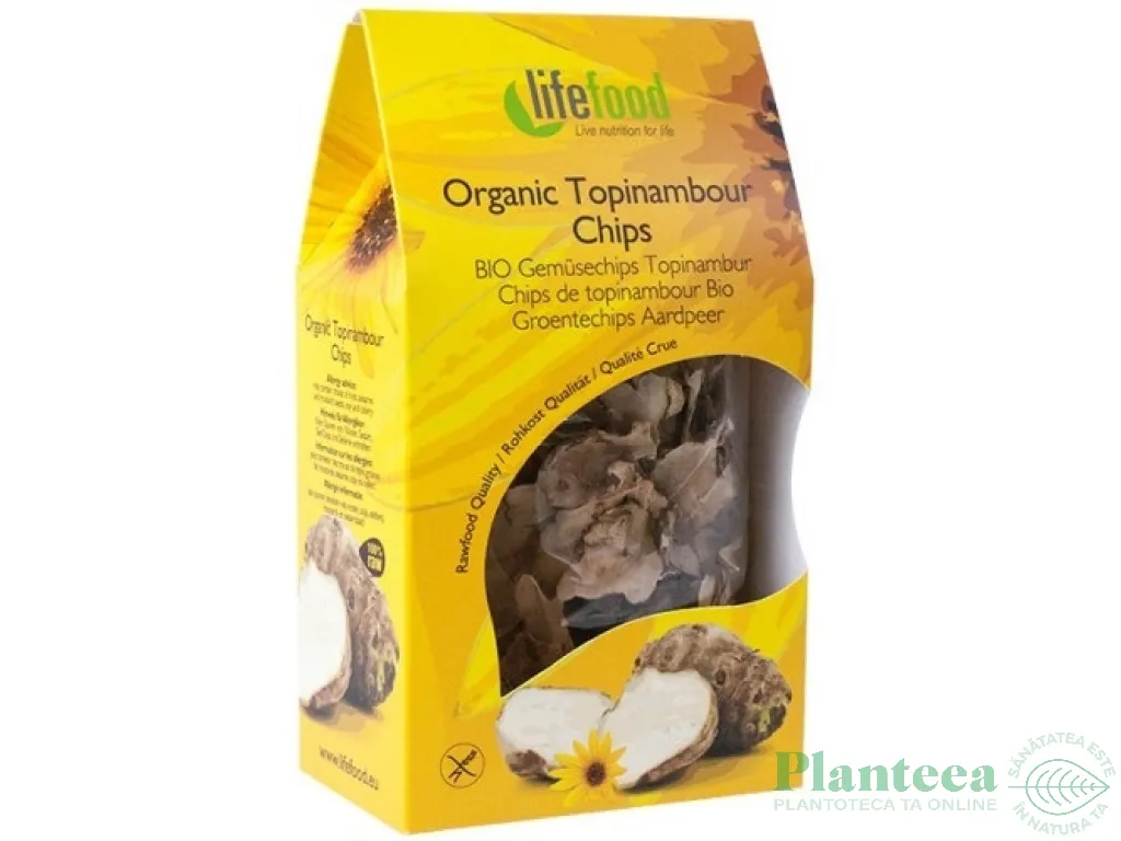 Chipsuri topinambur fara gluten raw bio 30g - LIFEFOOD