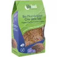 Crackers in chia fara sare fara gluten raw bio 80g - LIFEFOOD