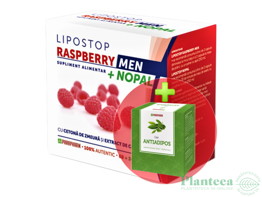 Pachet Lipostop Men [Kit+Ceai antiadipos 30dz] 3b - PARAPHARM