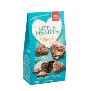 Inimioare crocante musli cocos ciocolata 100g - LITTLE HEARTS