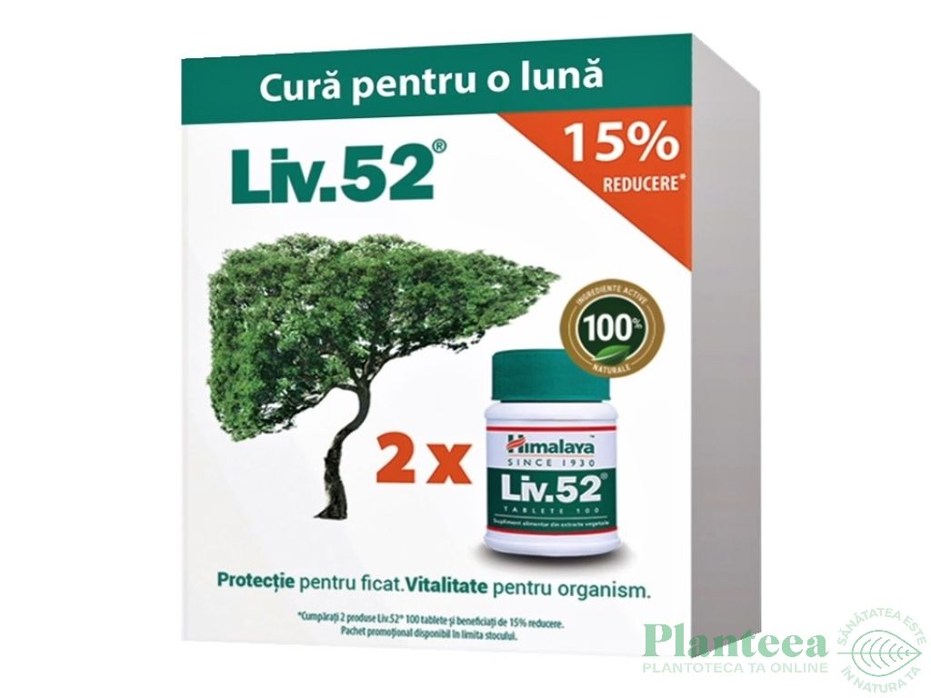 Pachet Liv 52 2x100cp - HIMALAYA HERBAL