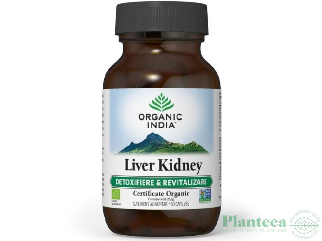 Liver kidney [detoxifiere revitalizare] 60cps - ORGANIC INDIA
