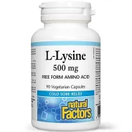 L~lysine 500mg 90cps - NATURAL FACTORS