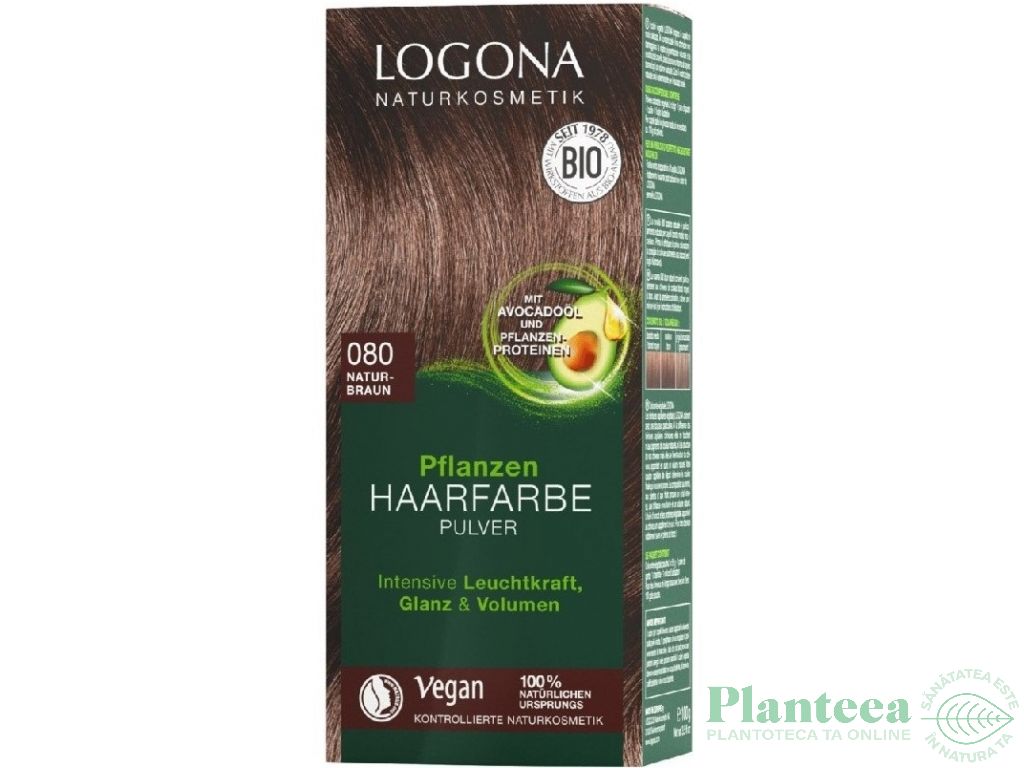 Vopsea par saten natural 080 100g - LOGONA