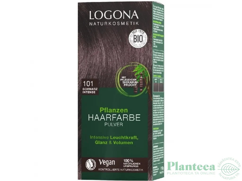 Vopsea par negru 101 100g - LOGONA