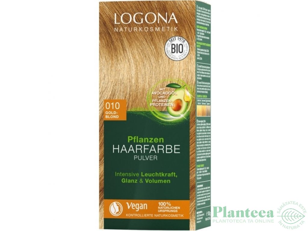 Vopsea par blond auriu 010 100g - LOGONA