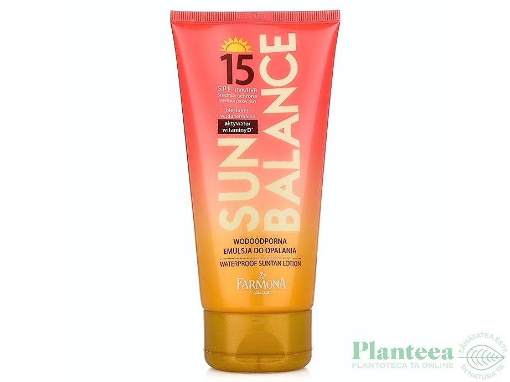 Emulsie protectie solara spf15 Sun Balance 150ml - FARMONA