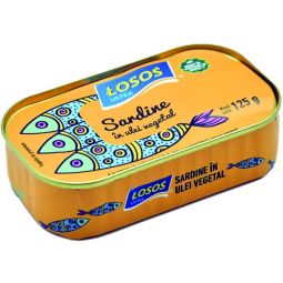 Sardine in ulei vegetal 125g - LOSOS