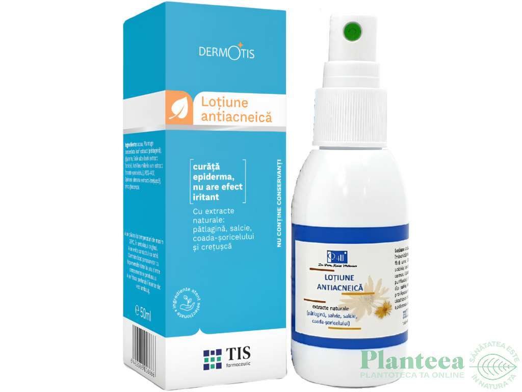 Lotiune antiacneica DermoTis spray 50ml - TIS