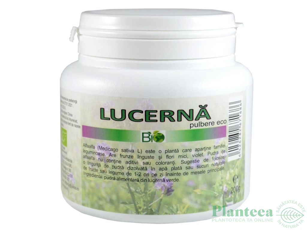 Pulbere lucerna verde [alfalfa] eco 200g - DECO ITALIA