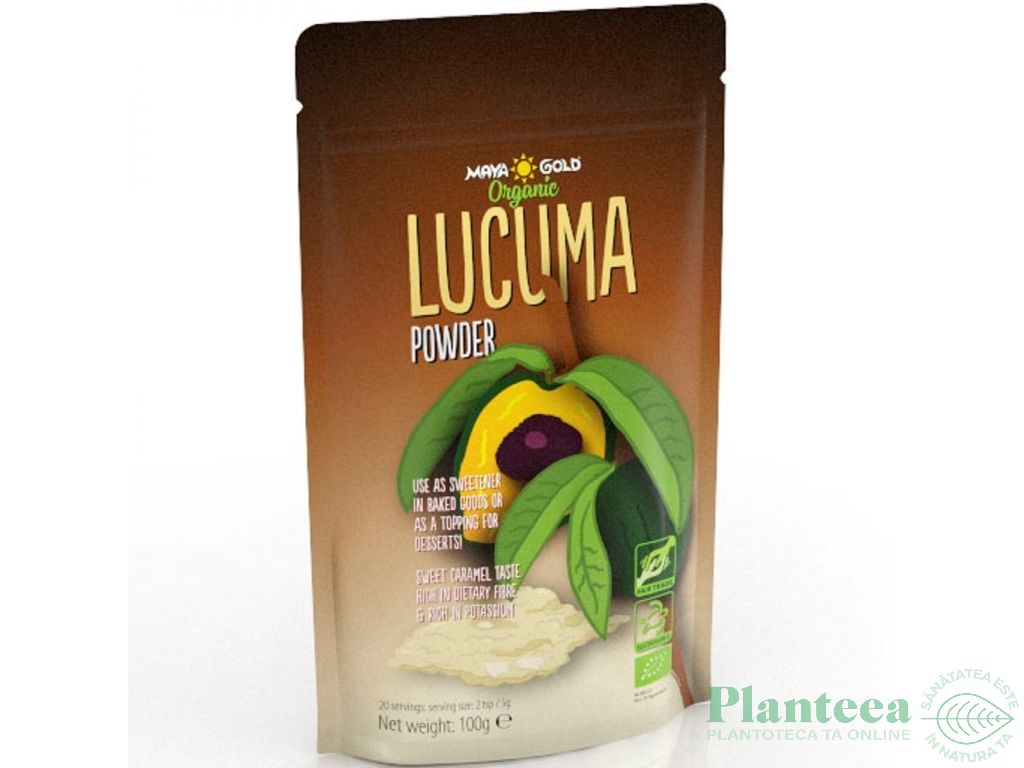 Pulbere lucuma bio 100g - MAYA GOLD