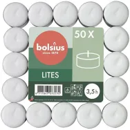 Lumanari pastila neparfumate 3,5h lites 50b - BOLSIUS