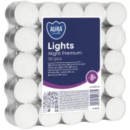 Lumanari pastila neparfumate 8h night lights premium 50b - AURA