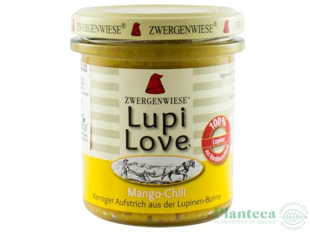 Crema tartinabila lupin mango chilli eco 165g - ZWERGENWIESE