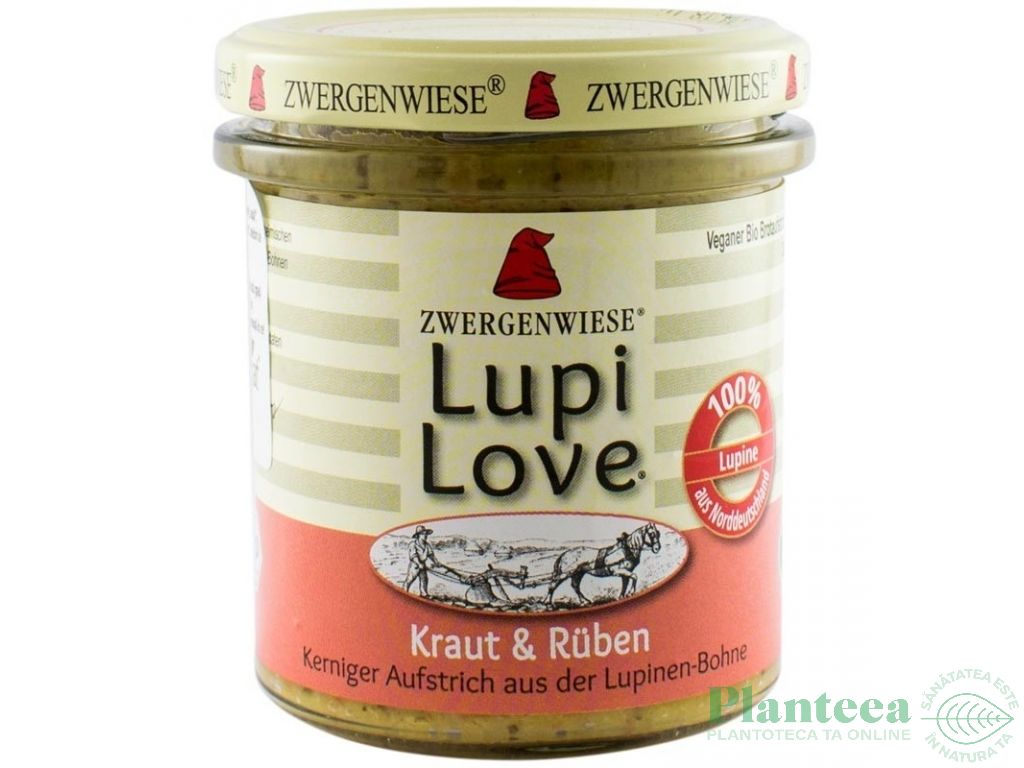 Crema tartinabila lupin varza acra morcovi eco 165g - ZWERGENWIESE