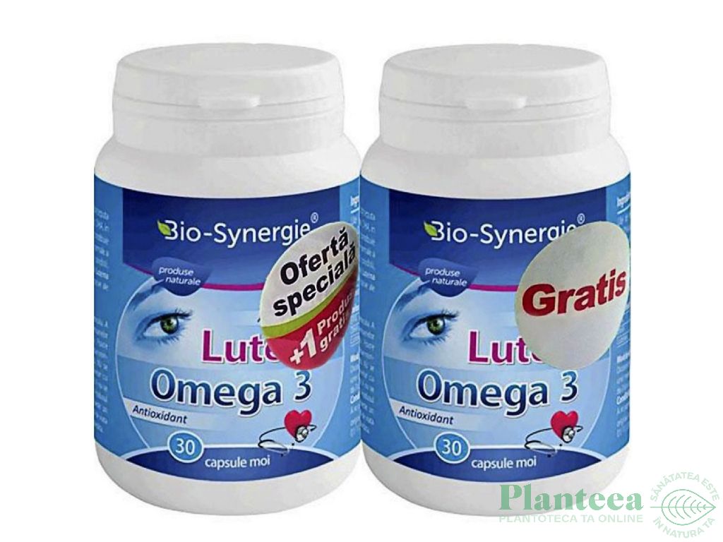 Pachet Luteina omega3 2x30cps - BIO SYNERGIE