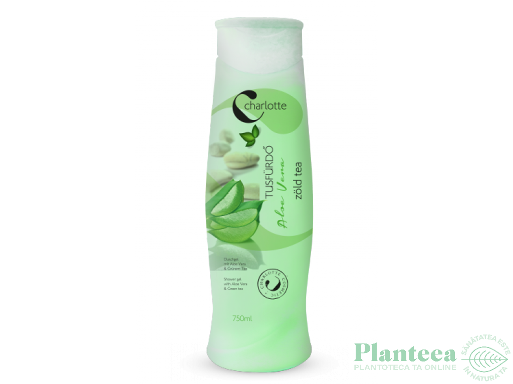 Gel dus aloe vera ceai verde 750ml - CHARLOTTE COSMETICS