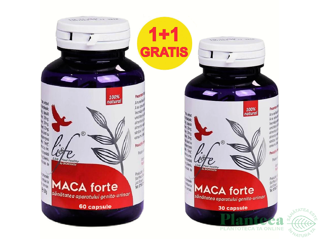 Pachet Maca forte 60+30cps - LIFE