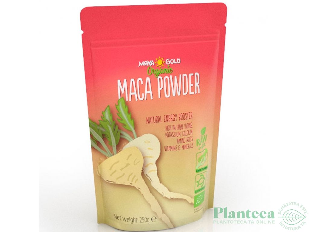 Pulbere maca raw bio 250g - MAYA GOLD