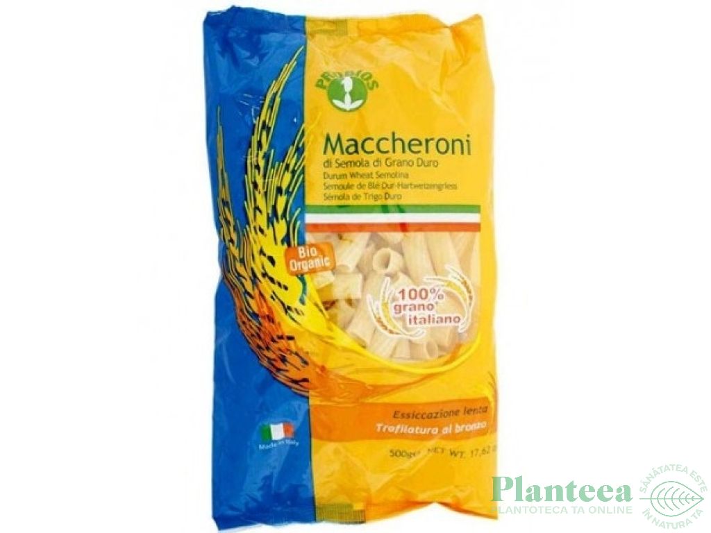 Paste macaroane grau semola eco 500g - PROBIOS