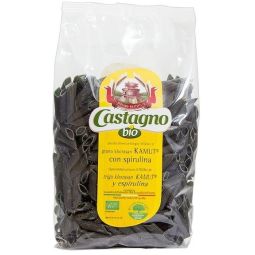 Paste penne kamut spirulina 500g - CASTAGNO