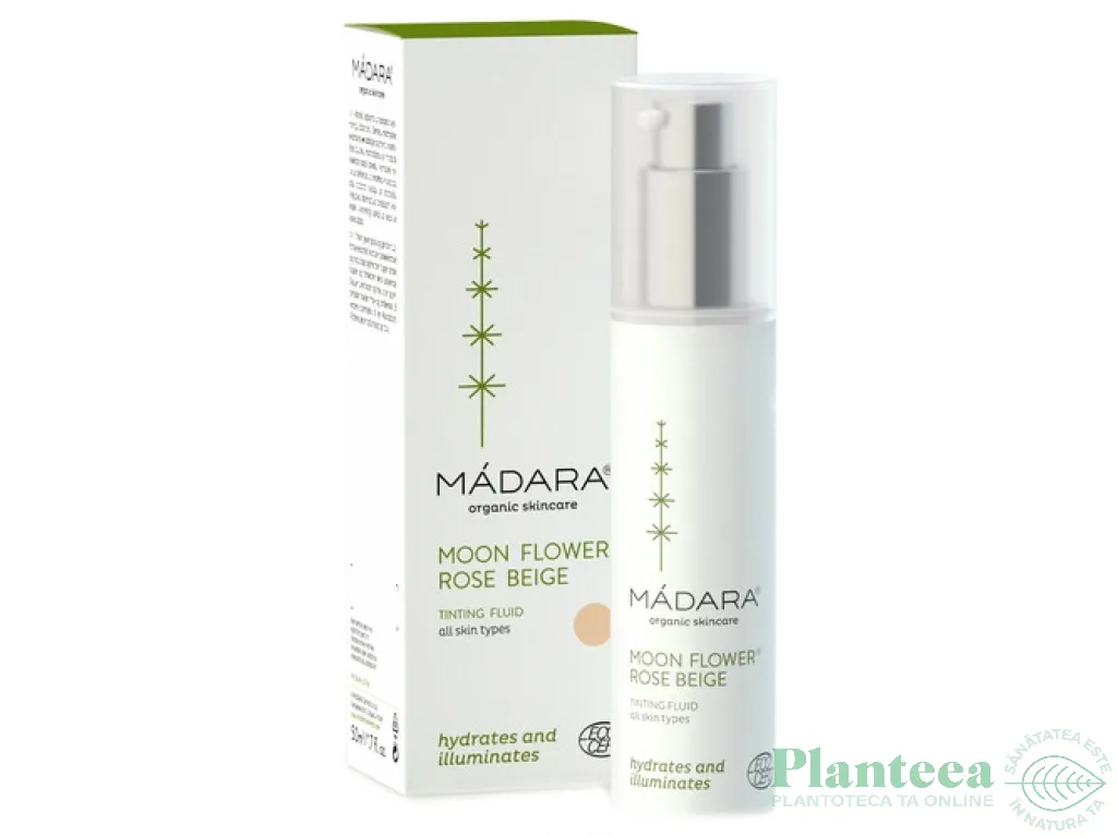 Fluid nuantator Rose Beige Moonflower 50ml - MADARA