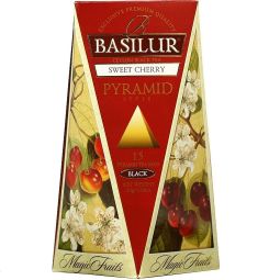 Ceai negru ceylon Magic Fruits cirese dulci piramide 15dz - BASILUR