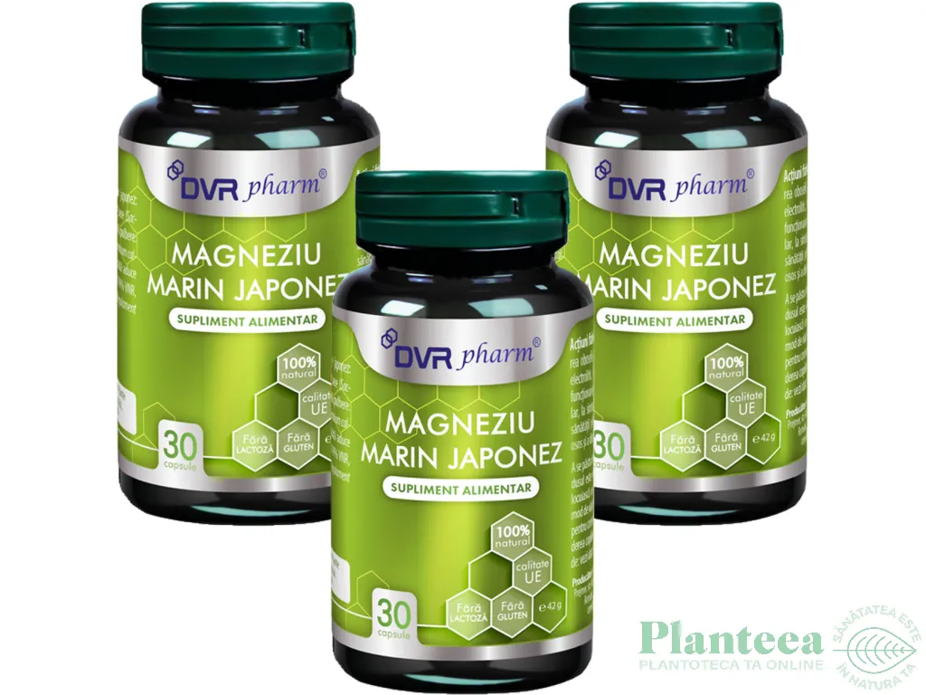 Set Magneziu marin japonez 3x30cps - DVR PHARM