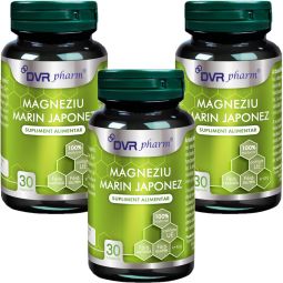 Set Magneziu marin japonez 3x30cps - DVR PHARM