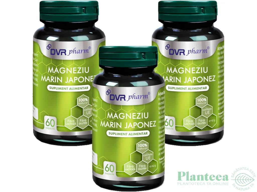 Set Magneziu marin japonez 3x60cps - DVR PHARM