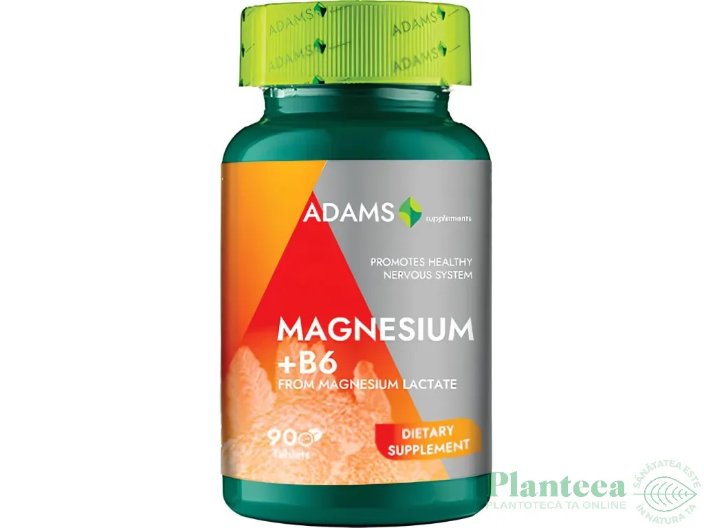 Magneziu B6 90cp - ADAMS SUPPLEMENTS