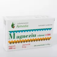 Magneziu citrat B6 30cp - REMEDIA