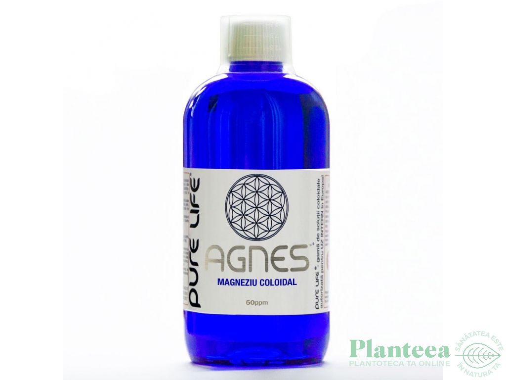 Magneziu coloidal 50ppm Agnes 480ml - PURE LIFE