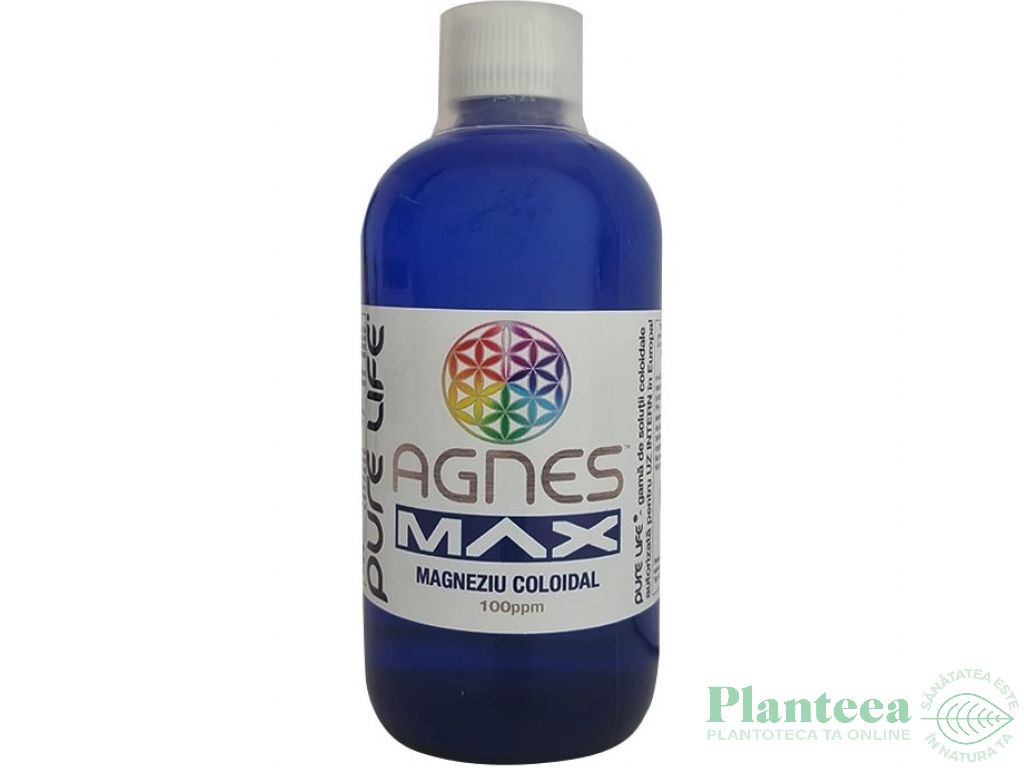 Magneziu coloidal 100ppm Agnes Max 480ml - PURE LIFE