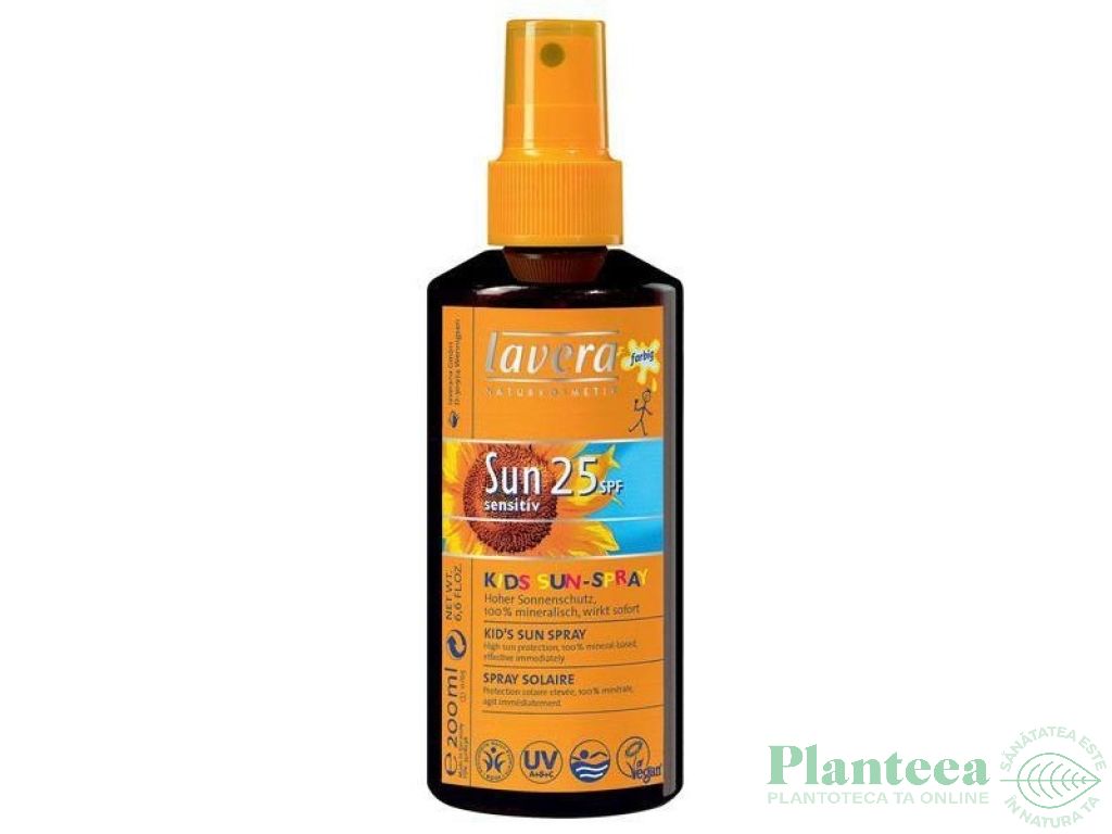 Lotiune protectie solara copii spf25 Sensitiv 200ml - LAVERA