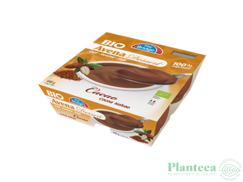 Desert crema ovaz ciocolata eco 4x110g - THE BRIDGE