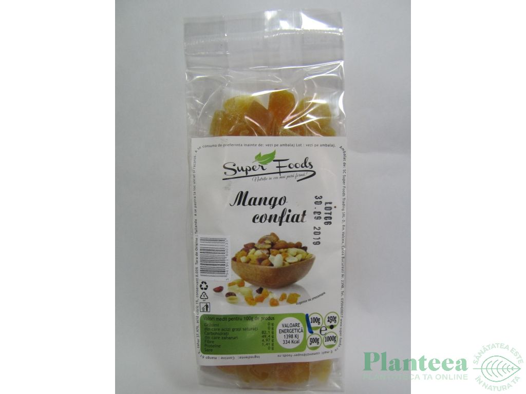 Mango confiat 100g - SUPERFOODS