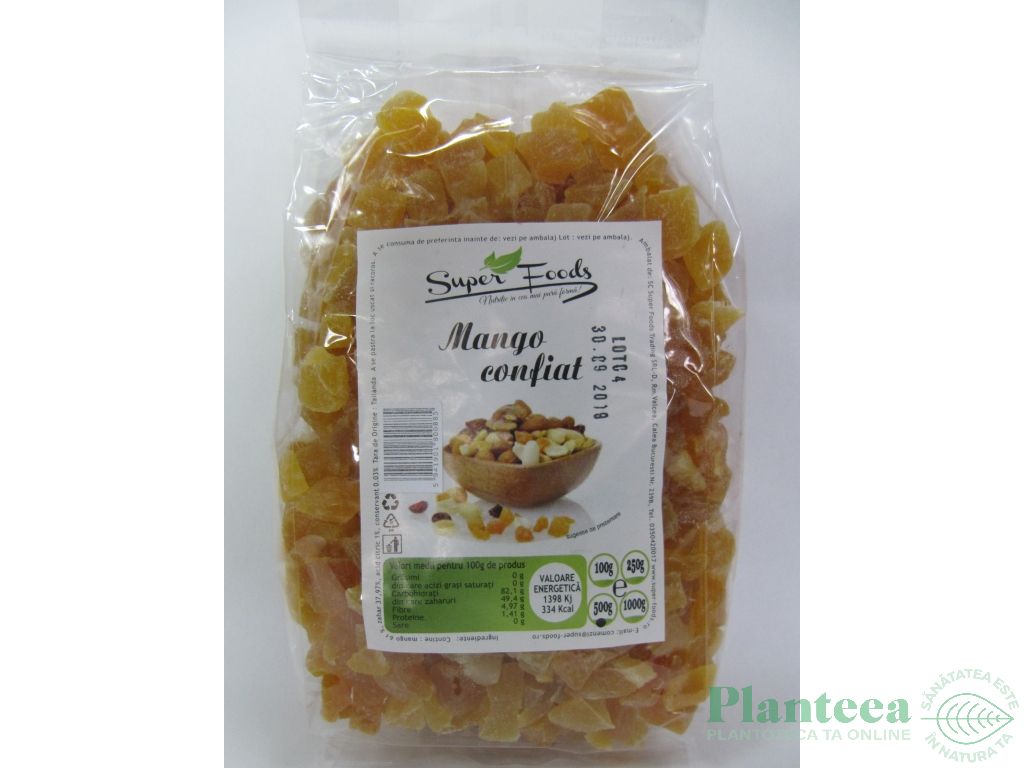 Mango confiat 500g - SUPERFOODS