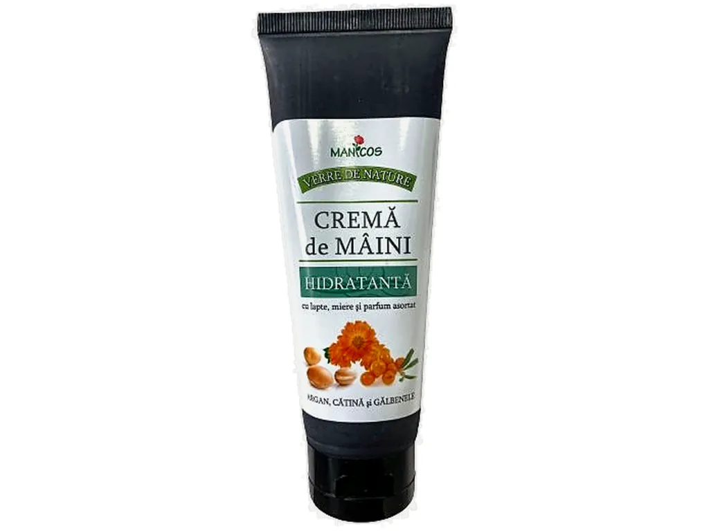Crema maini hidratanta argan catina galbenele 100ml - VERRE DE NATURE