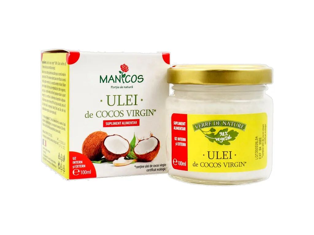 Ulei cocos virgin 100ml - MANICOS