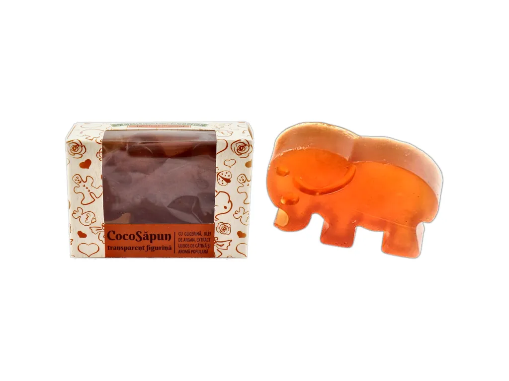 Sapun transparent Coco argan catina aroma populara 50g - VERRE DE NATURE