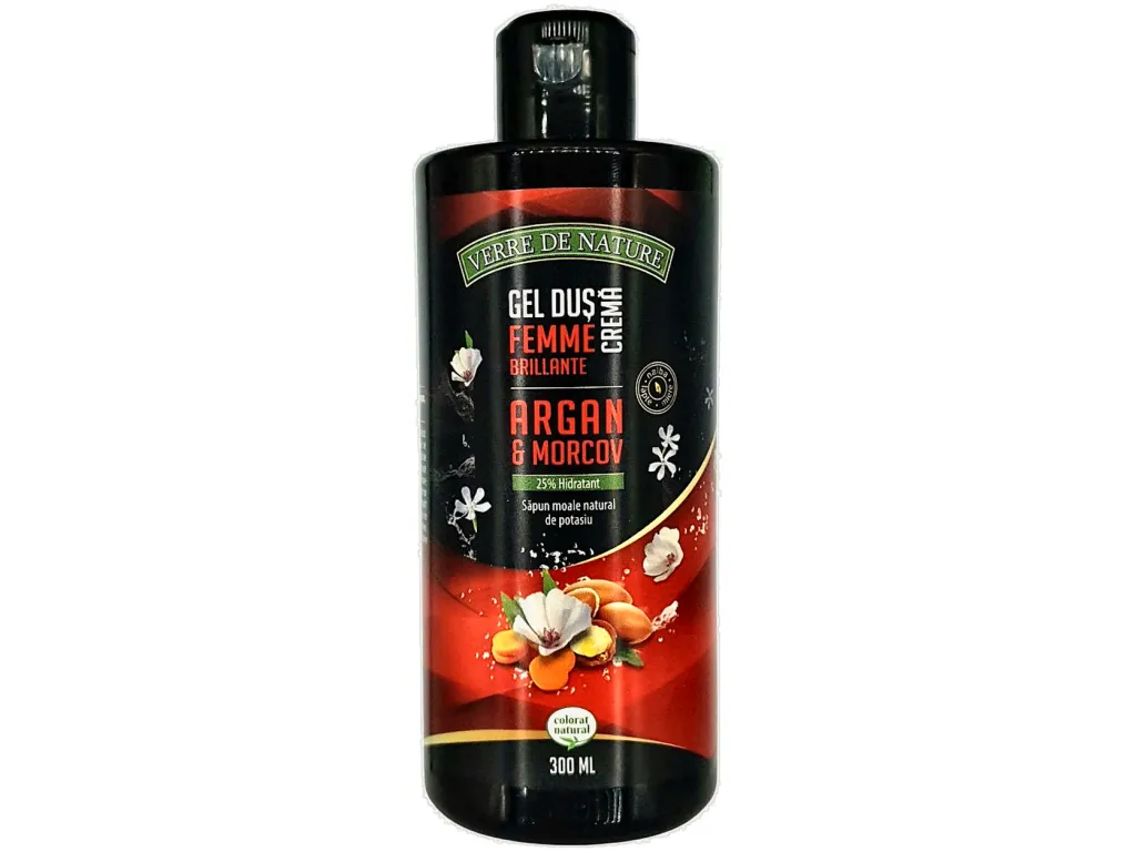 Gel dus crema miere argan morcov Femme Brillante 300ml - VERRE DE NATURE