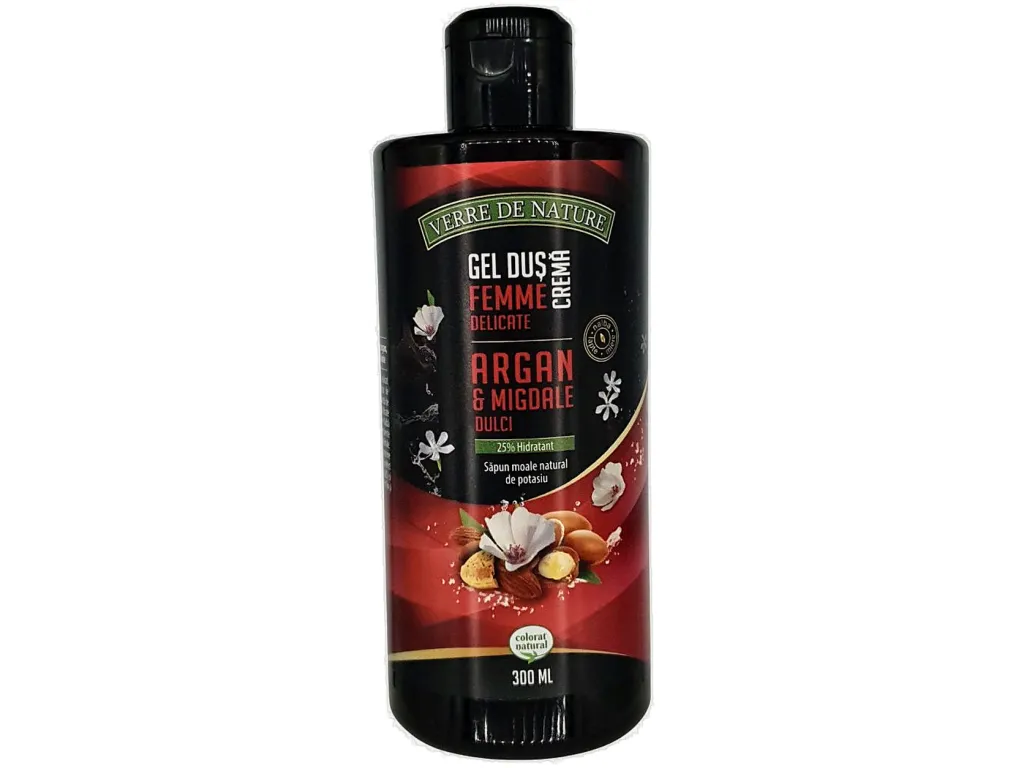 Gel dus crema miere argan migdale Femme Delicate 300ml - VERRE DE NATURE