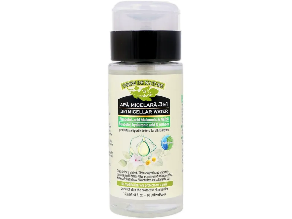 Apa micelara 3in1 bisabolol acid hialuronic nalba 160ml - VERRE DE NATURE